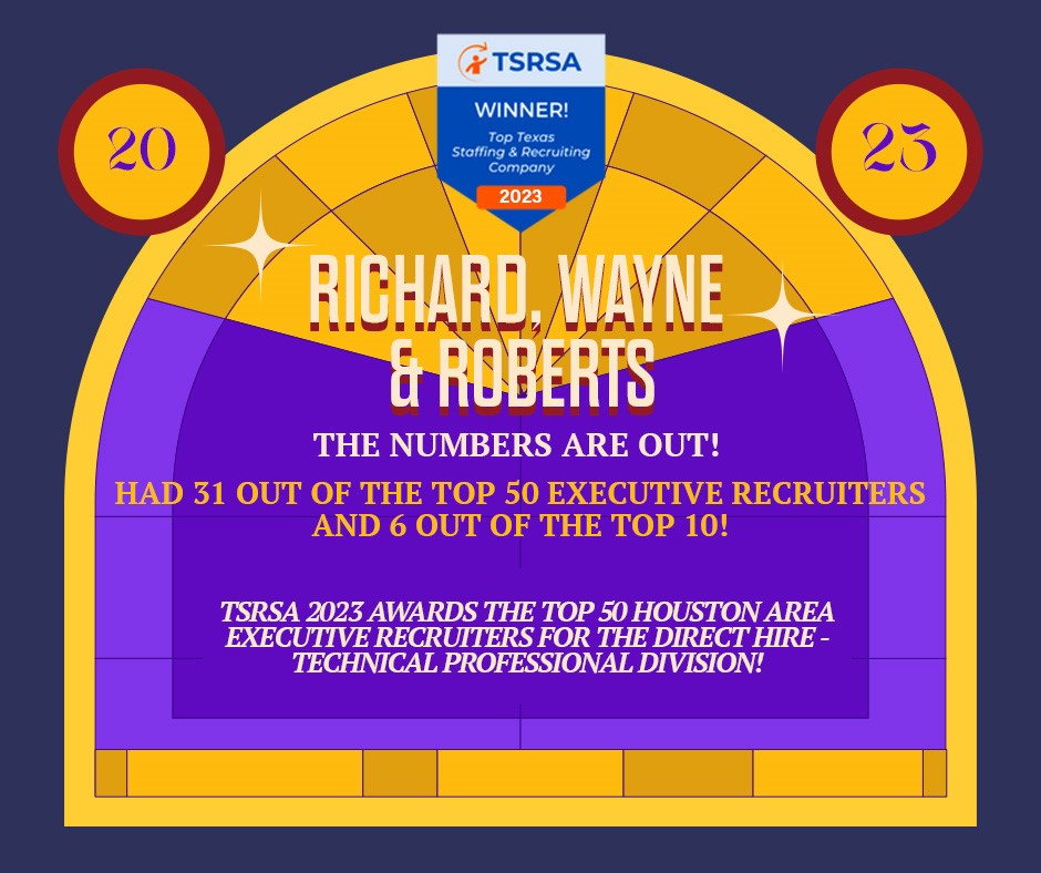 40th Annual Texas Search, Recruiting & Staffing Association (formerly HAAPC) Award Winners for 2023